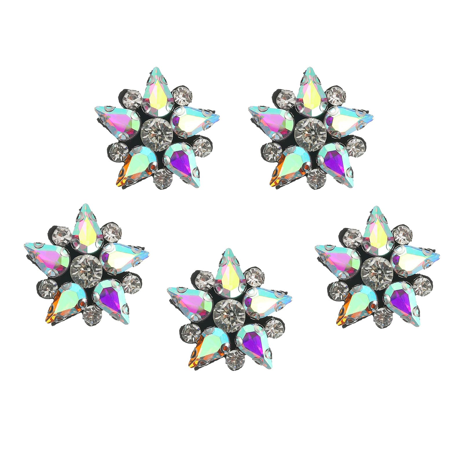Strass en verre écusson étoile de qualité supérieure pour couture haute couture et customisation