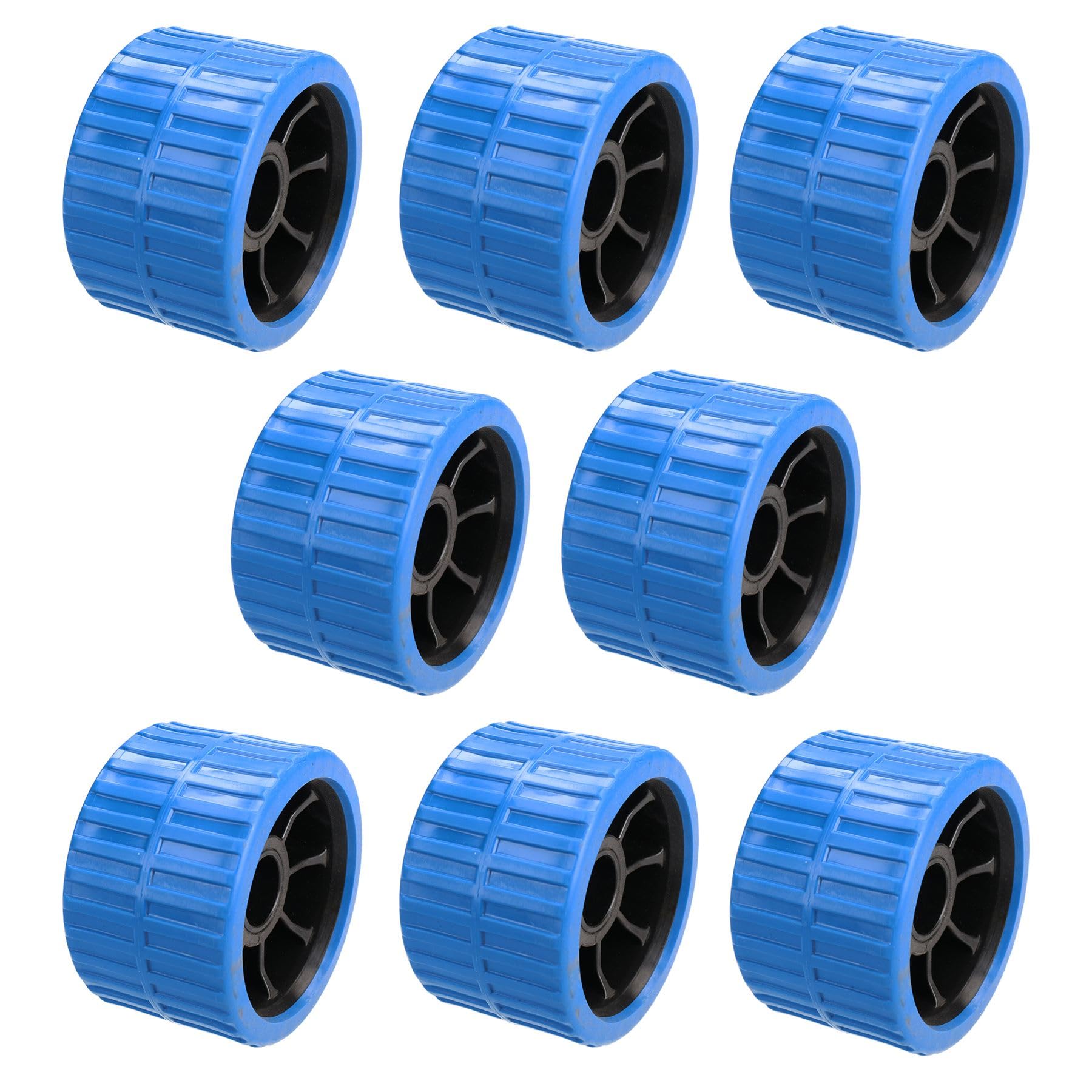 Boat / Jetski / Dinghy Trailer Ribbed Roller NON MARKING 21mm Bore 8 Pack