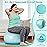Sportneer Extra Thick Exercise Ball - 25.6\'\'Yoga Ball with Quick Pump - Anti-Burst and Slip Resistant Fitness Ball Chair for Pregnancy and Physical Therapy (Blue Green)