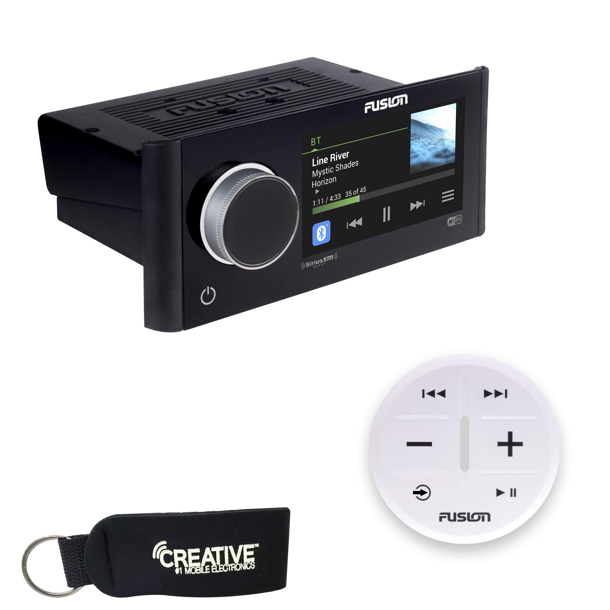 Fusion MS-RA770 Apollo Touchscreen Marine Entertainment System with Wireless Remote - White