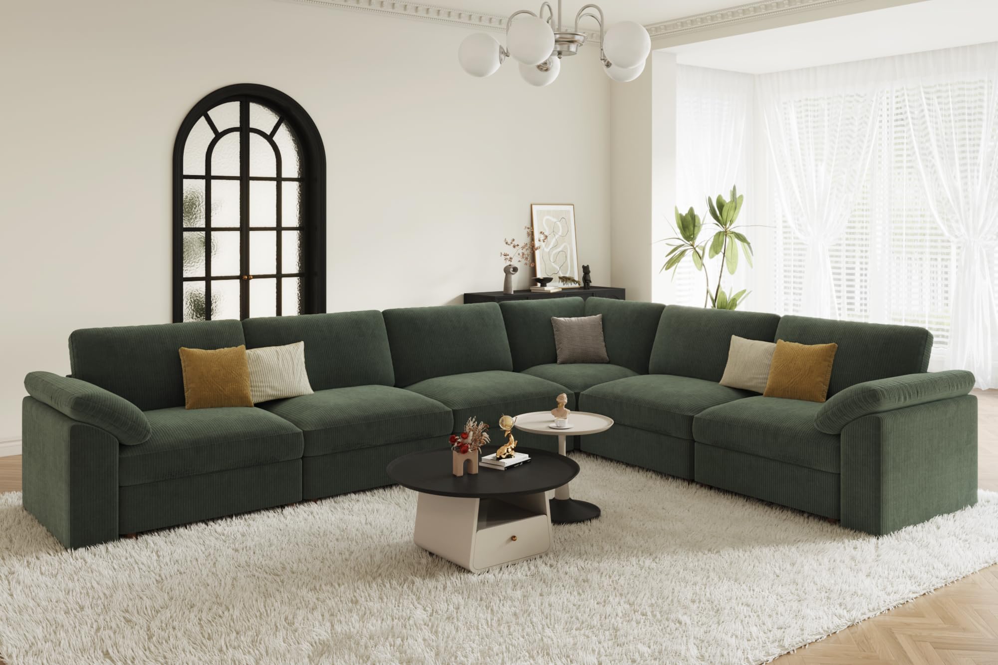 EASE MOOSE Oversized Sectional Modular Sofa Large L Shape
