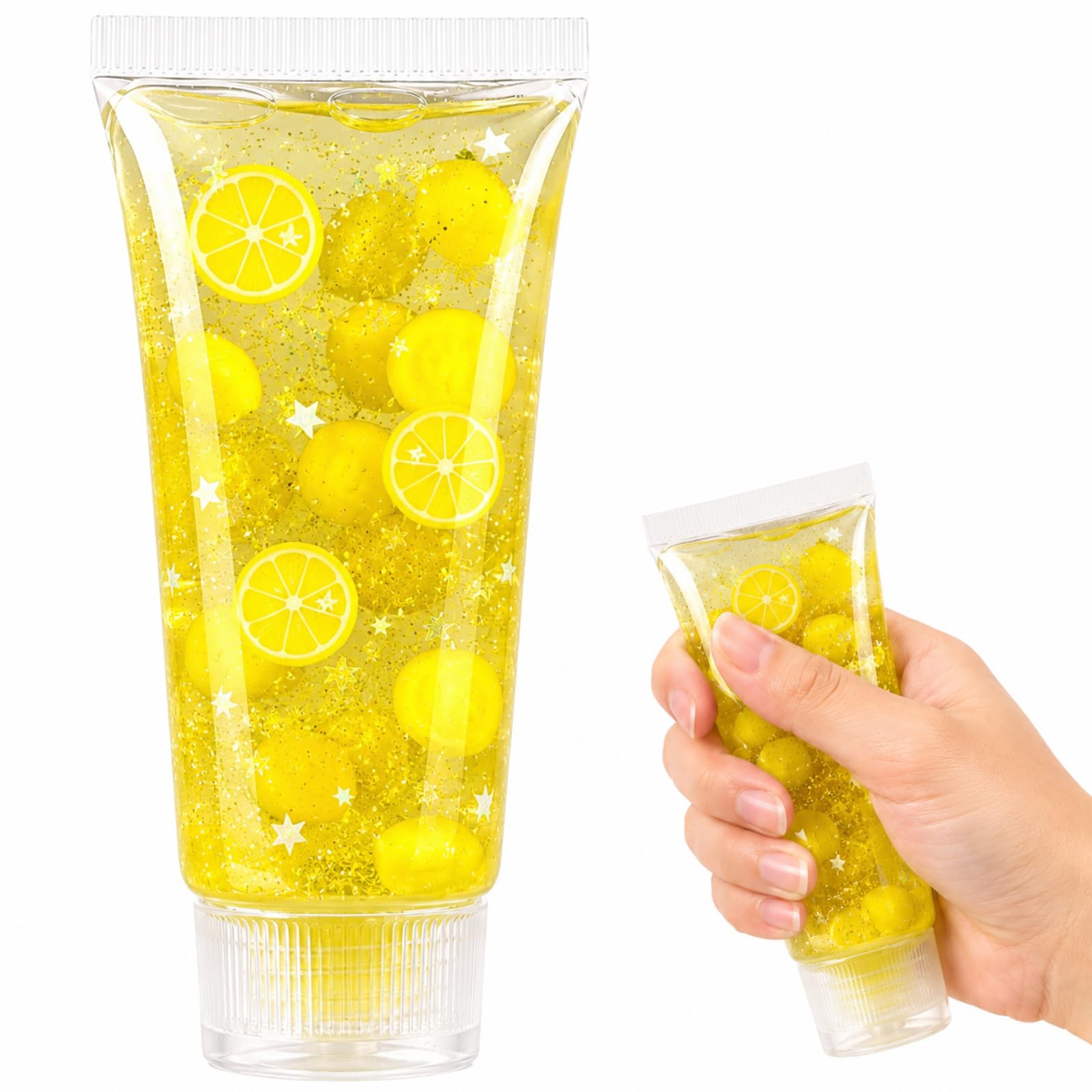 Toothpaste Squishy, Lemon Toothpaste for Stress Relief and Focus Enhancement, Sensory Tool for Office Desk, Hand Exercise Tool for Adults and Students