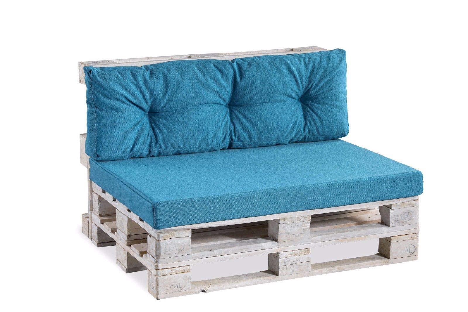 Premium Pallet Zitkussen Grijs met Koudschuim vulling