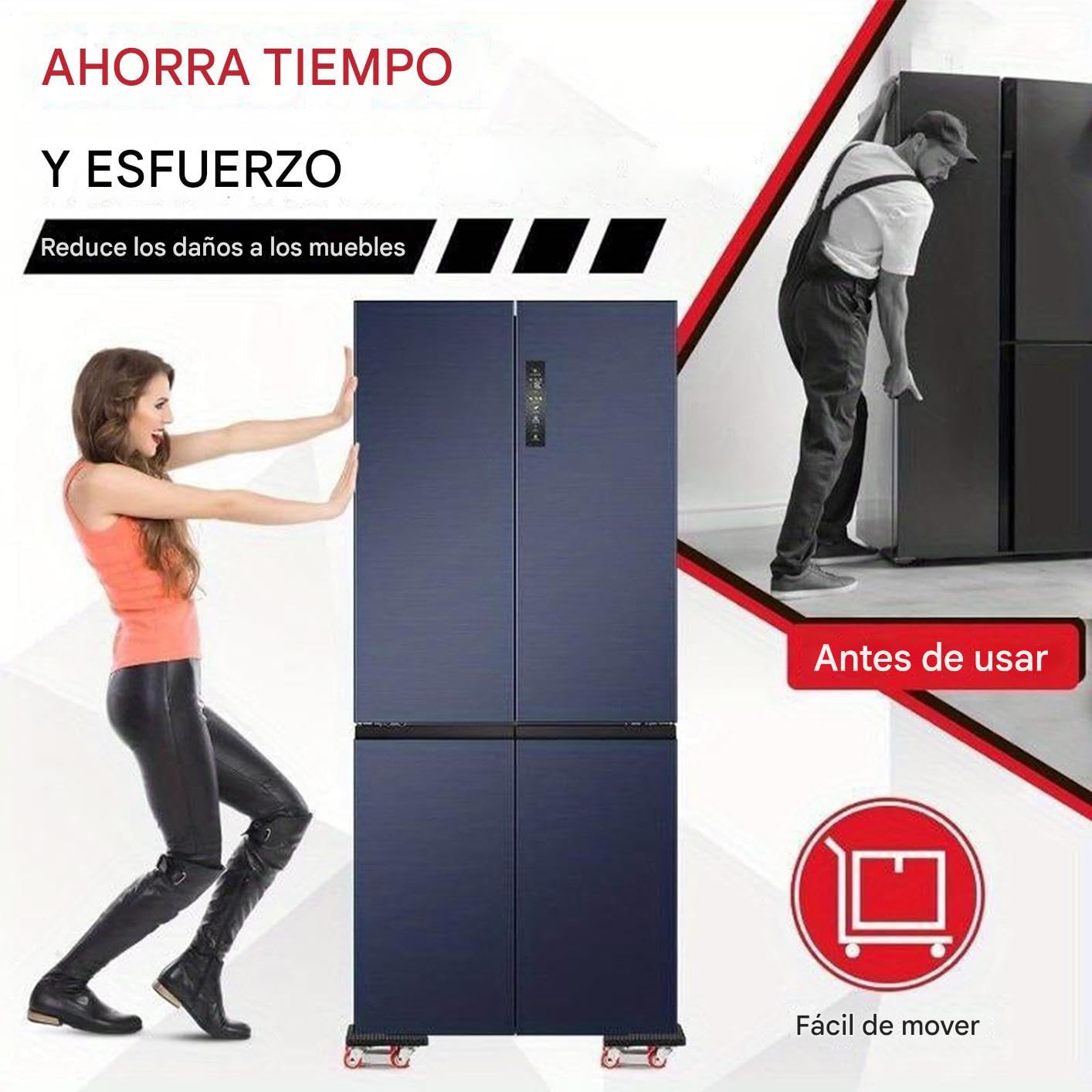 Rouleaux pour déplacer des meubles | Roulettes pivotantes à 360 degrés | Outil de manipulation pour lit, bureau, armoire, canapé, chaise électroménager