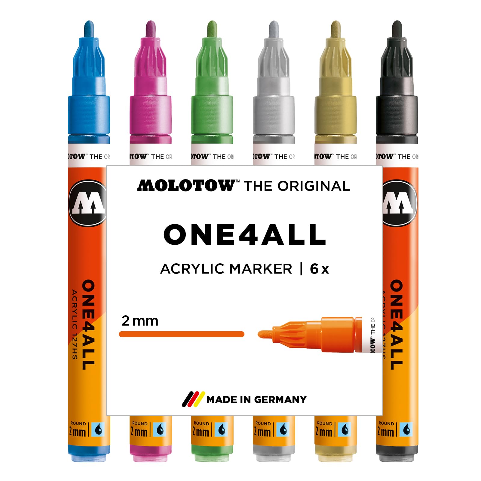 Molotow One4All 127HS Acryl Marker Metallic Set (2