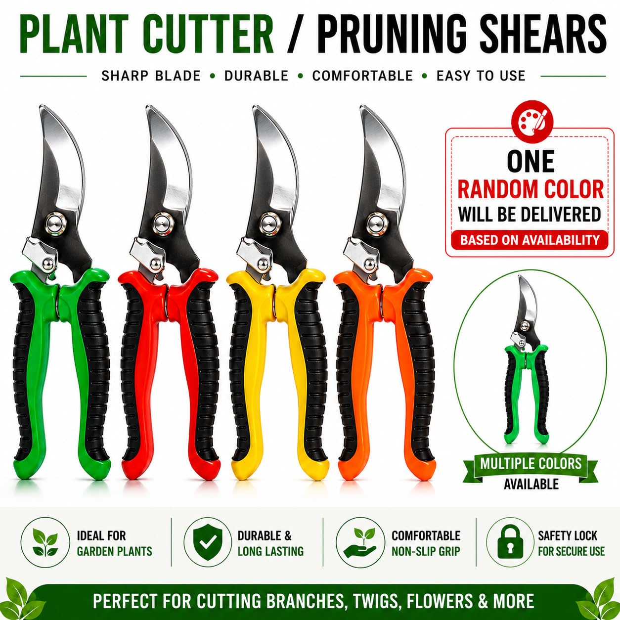 Heavy Duty Plant Cutter - Garden Pruner -2
