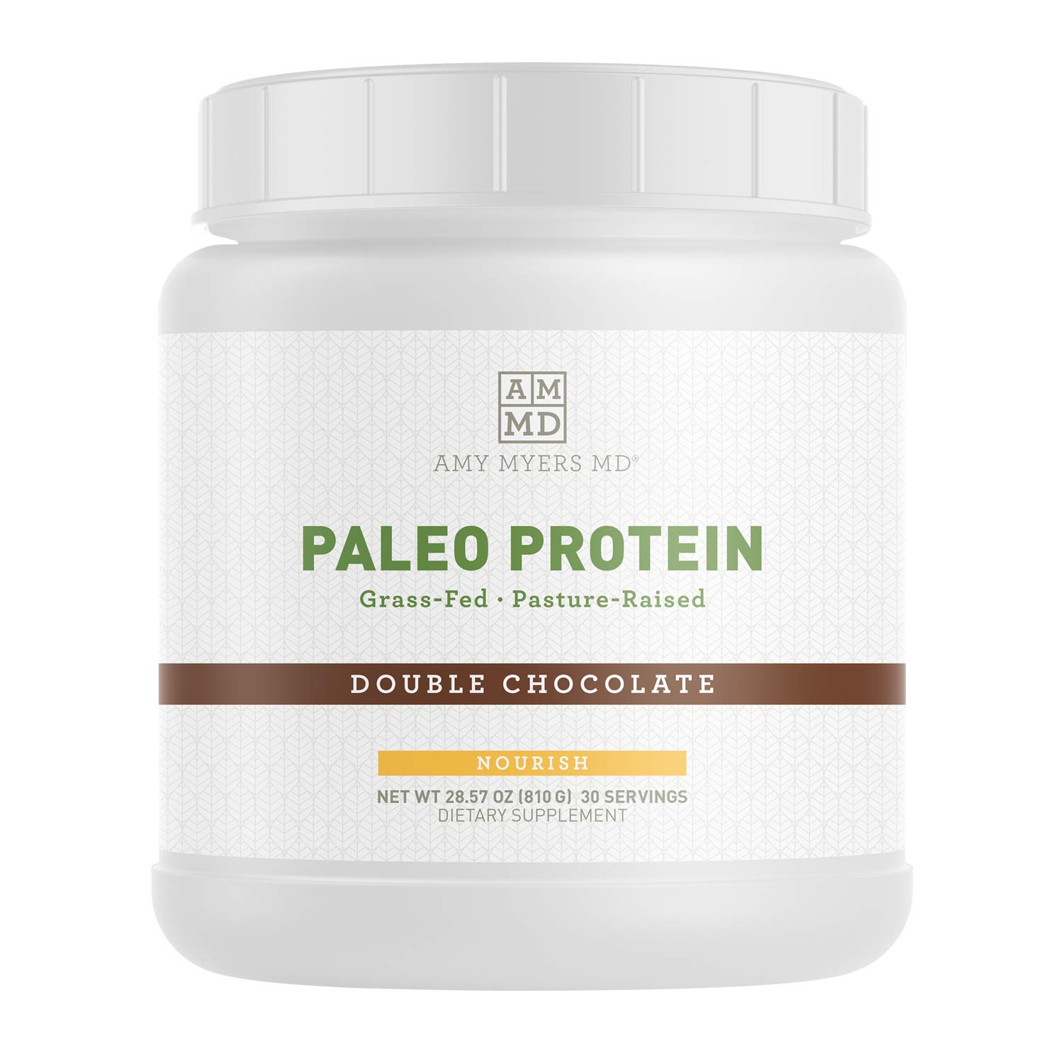 Paleo Protein Powder from Dr. Amy Myers - Double Chocolate - Clean Grass Fed, Pasture Raised Hormone