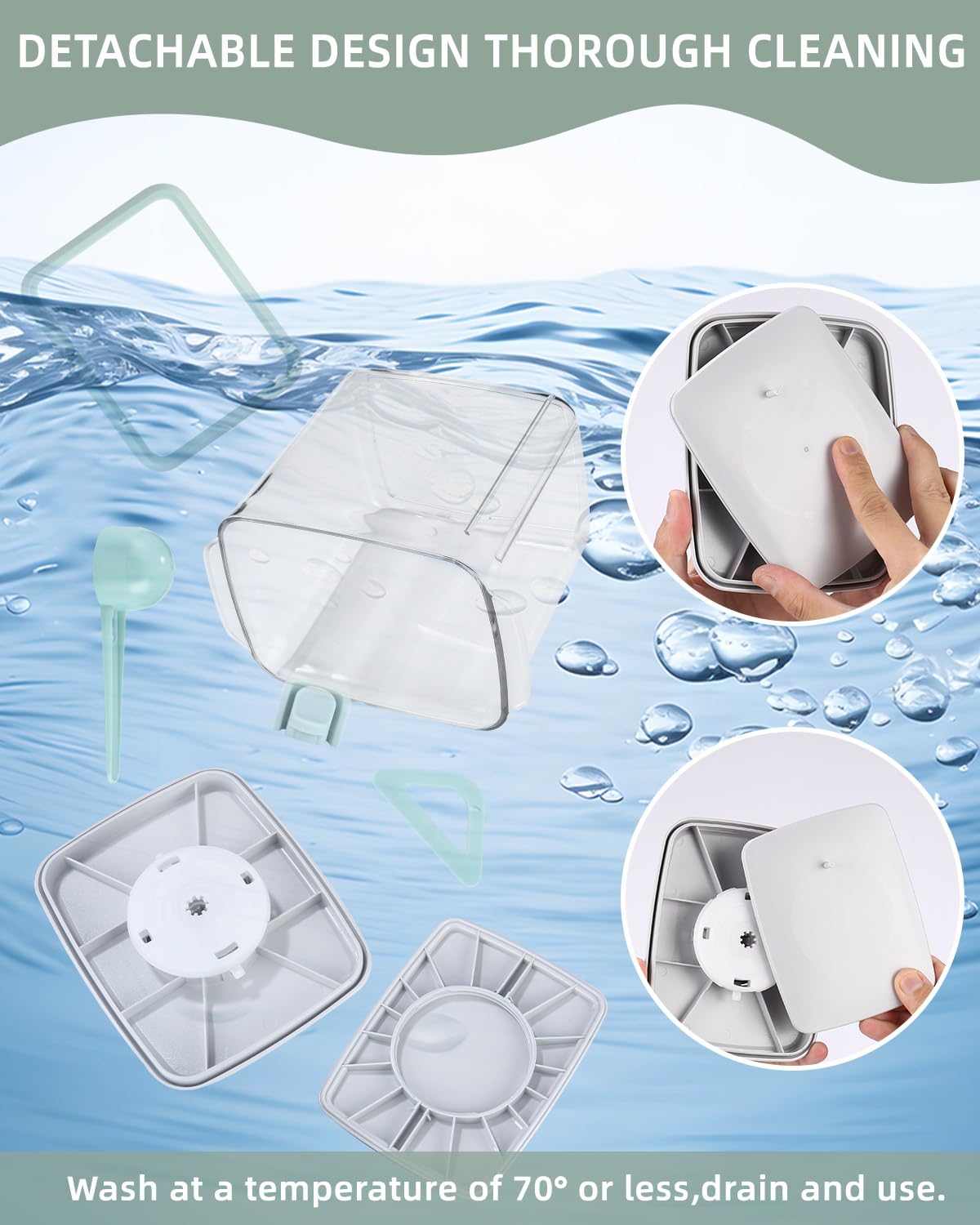 Dispenser per Latte in Polvere 1700 ML Contenitore Ermetico a Prova di Perdite Portatile Porta Latte in Polvere per Neonati Contenitore Portatile Plastique Senza BPA con Cucchiaio per Latte