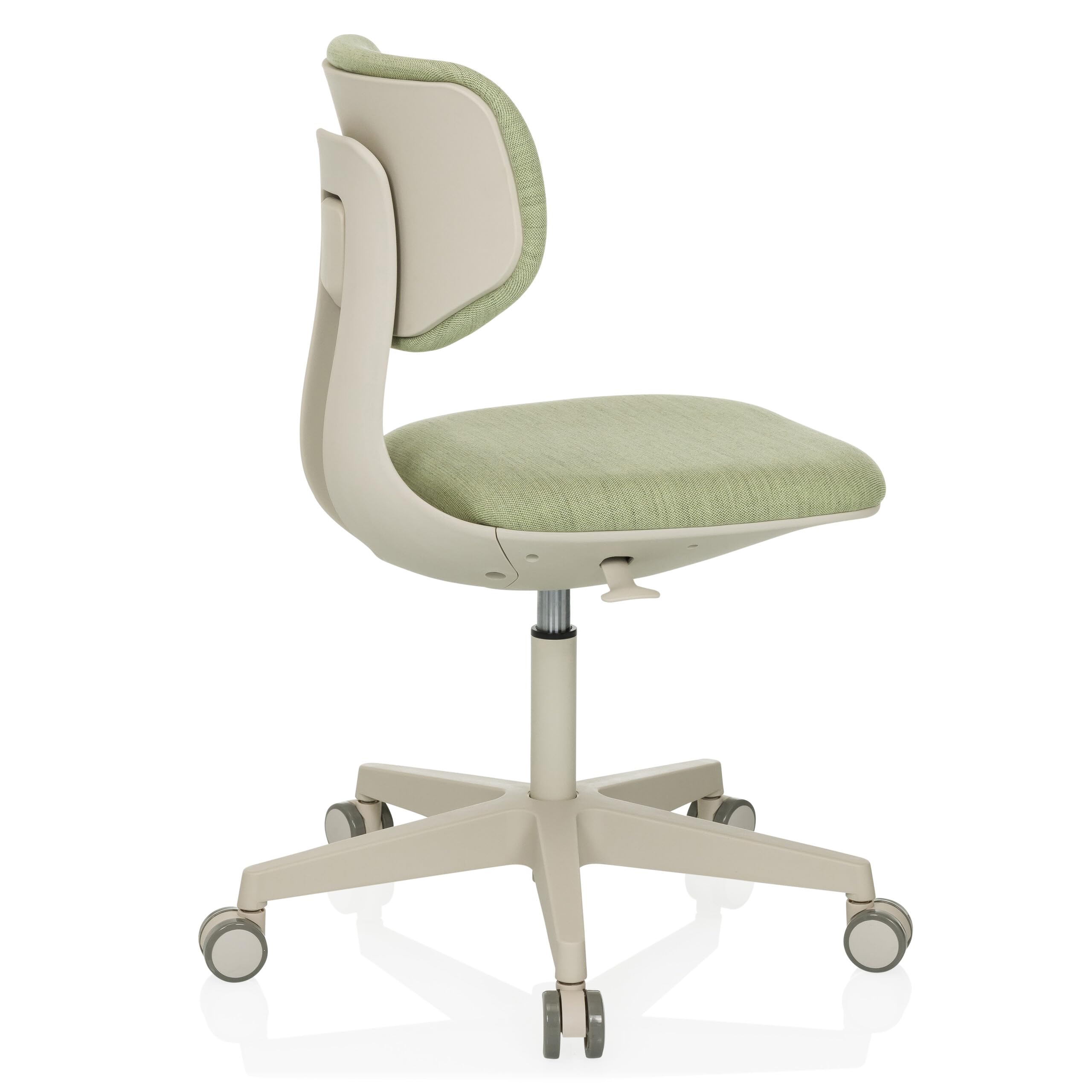 HJH Office sedia girevole per bambini con schienale regolabile in altezza KID CLASSIC Sedia da scrivania per bambini da 6 a 12 anni, verde