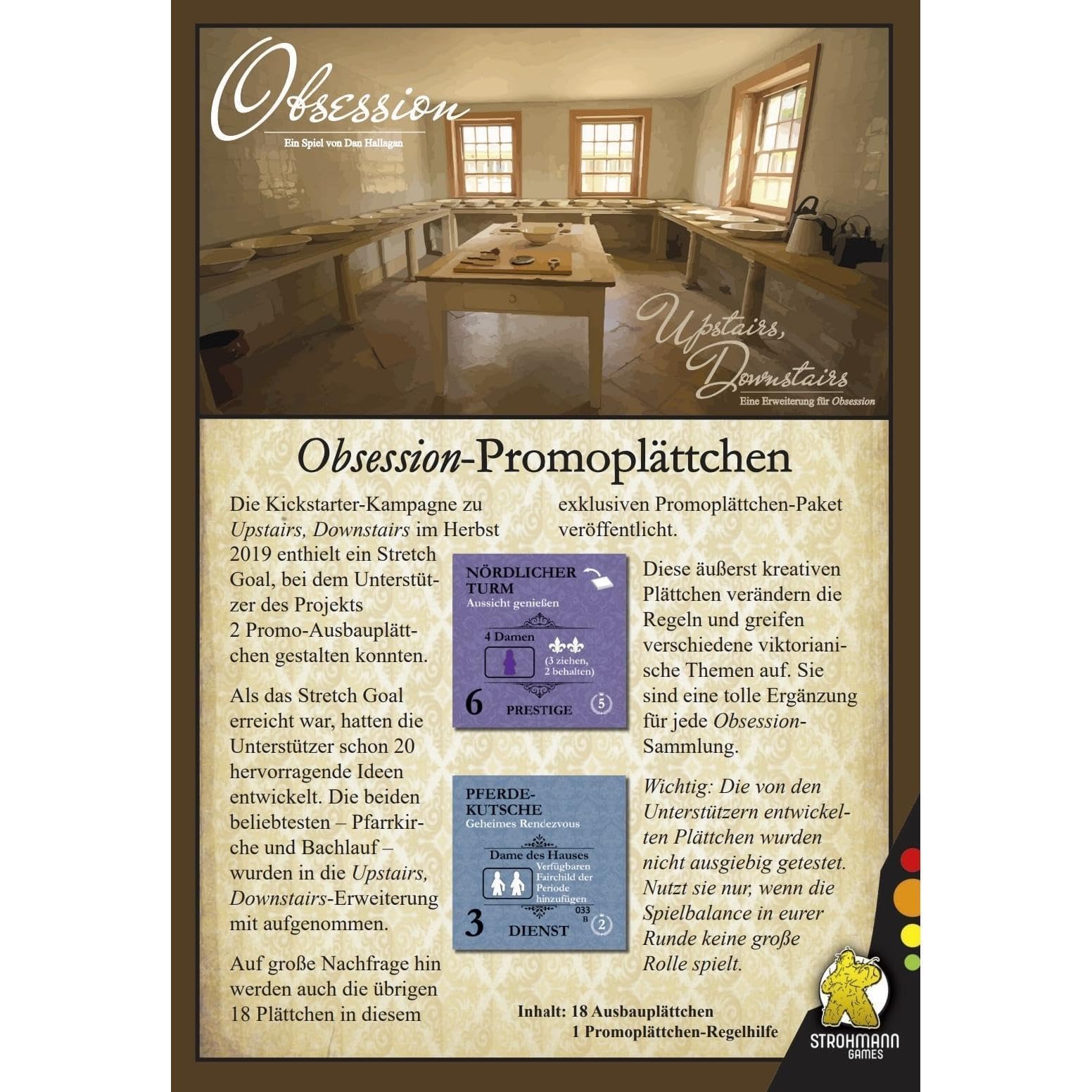 Strohmann Games STR23013 Obsession - Promo Plate