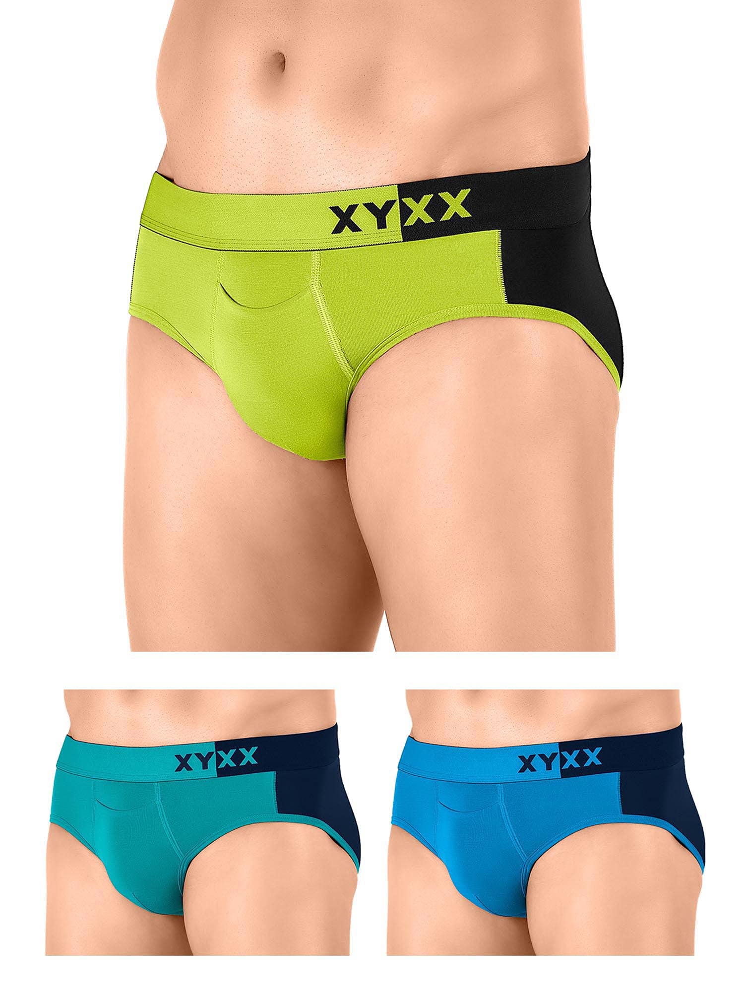 XYXXMen's Modal Relaxed Solid Briefs