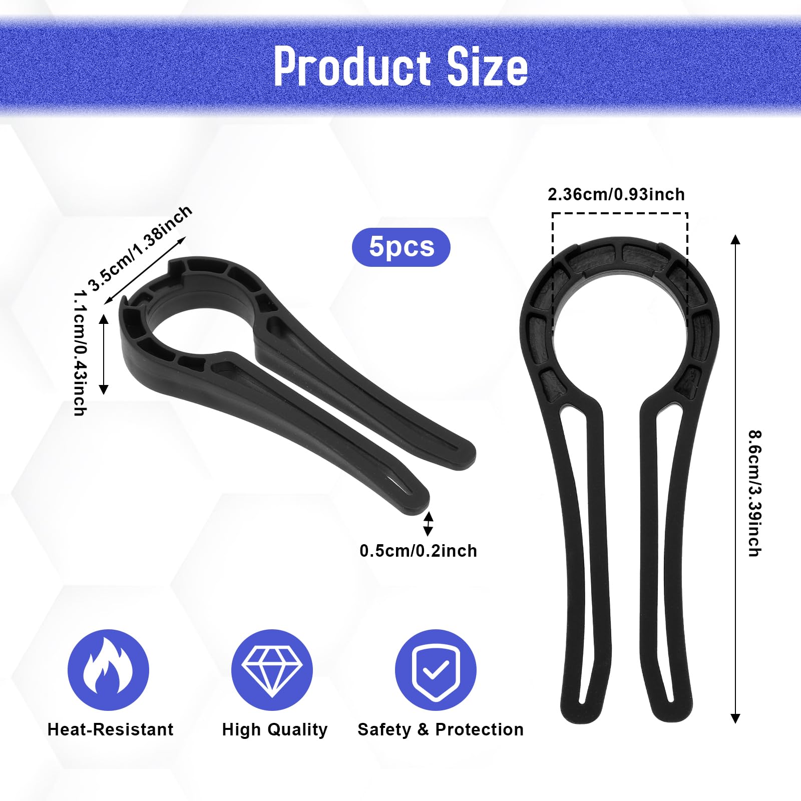 COMNICO 5pcs Gas Stove Knob Locks, Oven Door Knob Safety Cover Durable Child Safety Guards to Prevent Kids Pets from Turning on Stoves