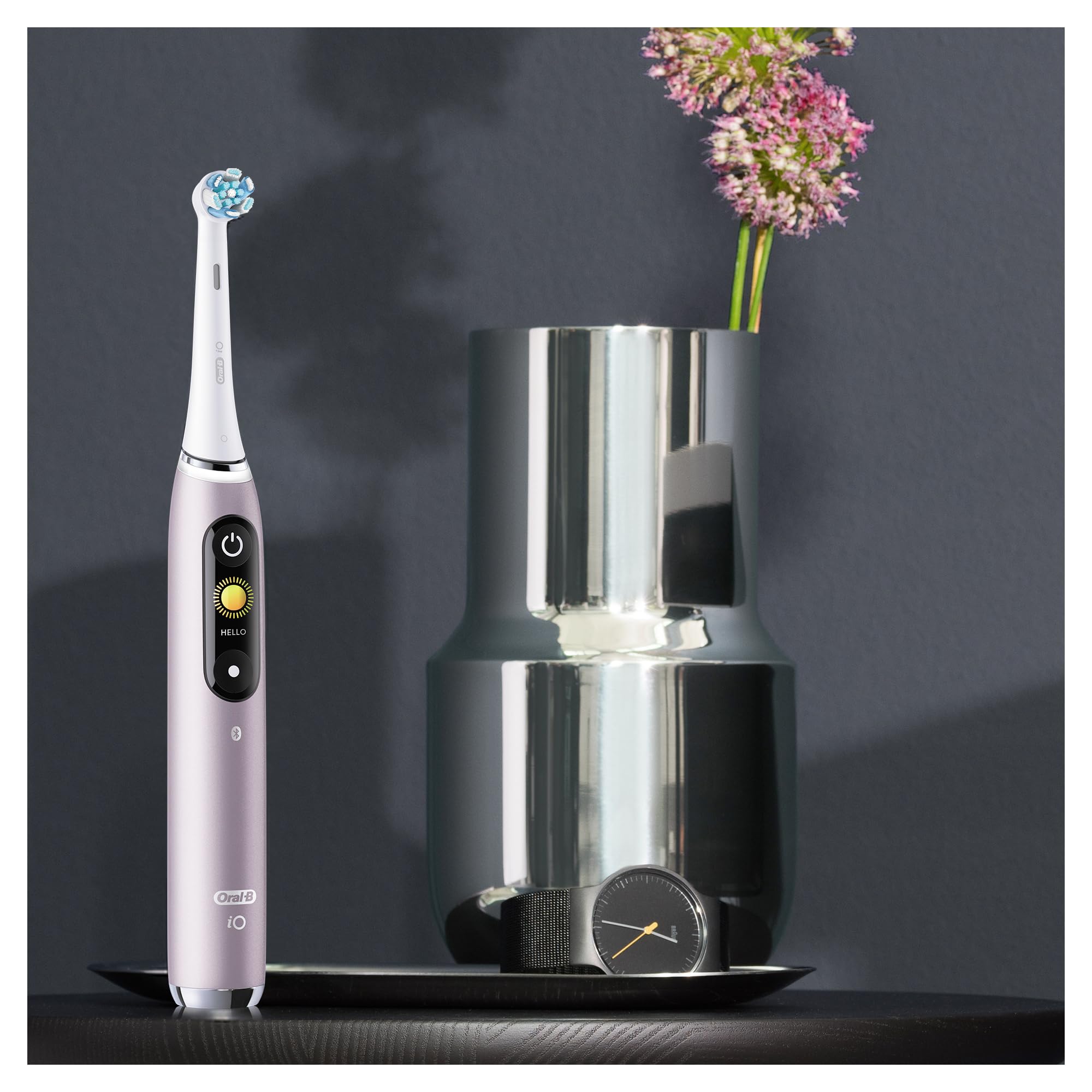 Oral-B iO Series 9N Rose Quartz mit Extra Aufsteckbürste elektrische Zahnbürste