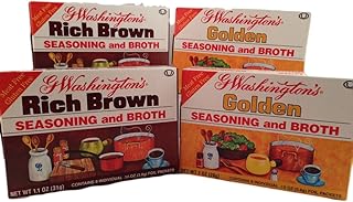 G Washington's Seasoning and Broth - 2 Golden and 2 Rich Brown Variety Pack - Meat and Gluten-Free