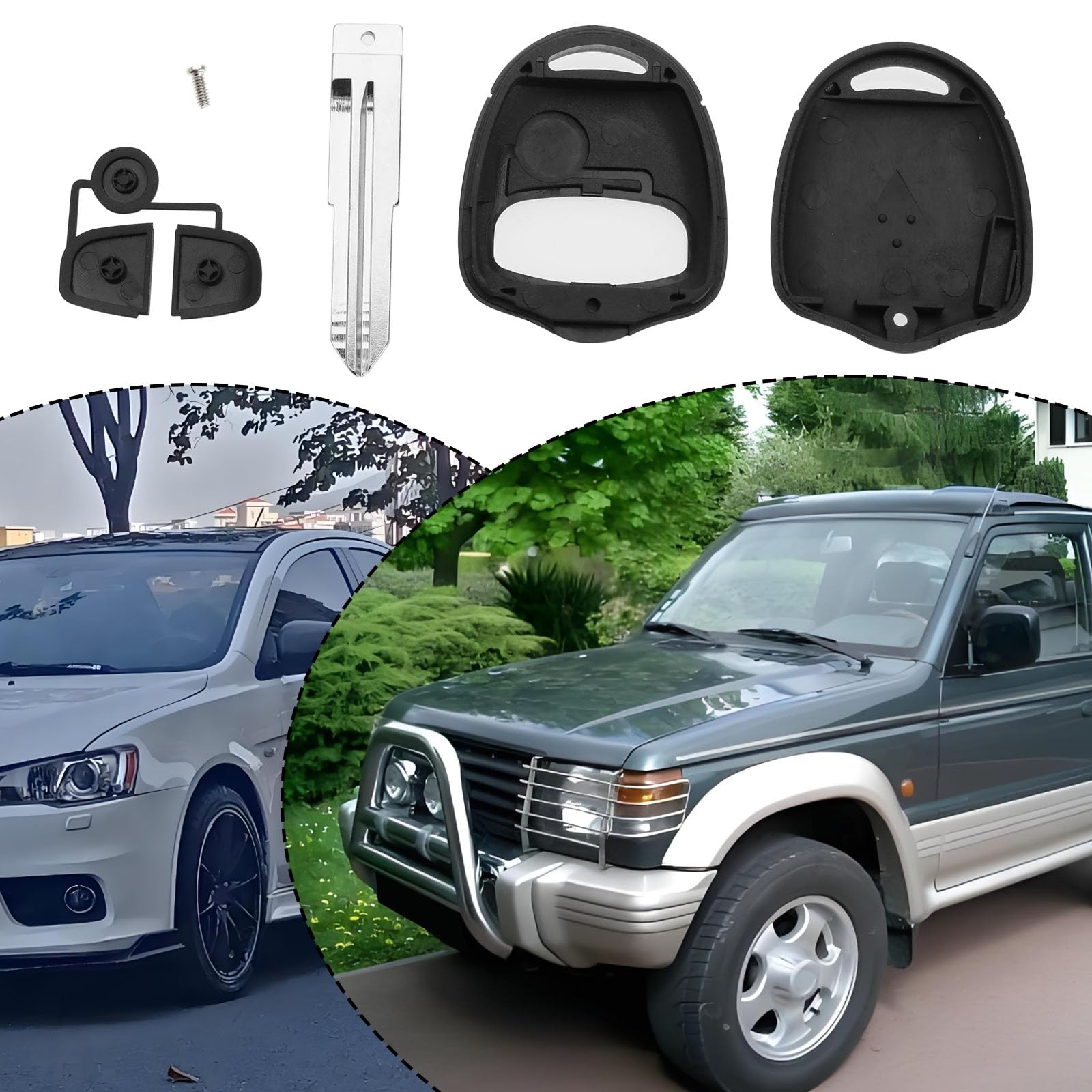 M-ITSUBISHI 2/3/4 Pulsanti Guscio Chiave A Distanza Per Auto - Foto 5