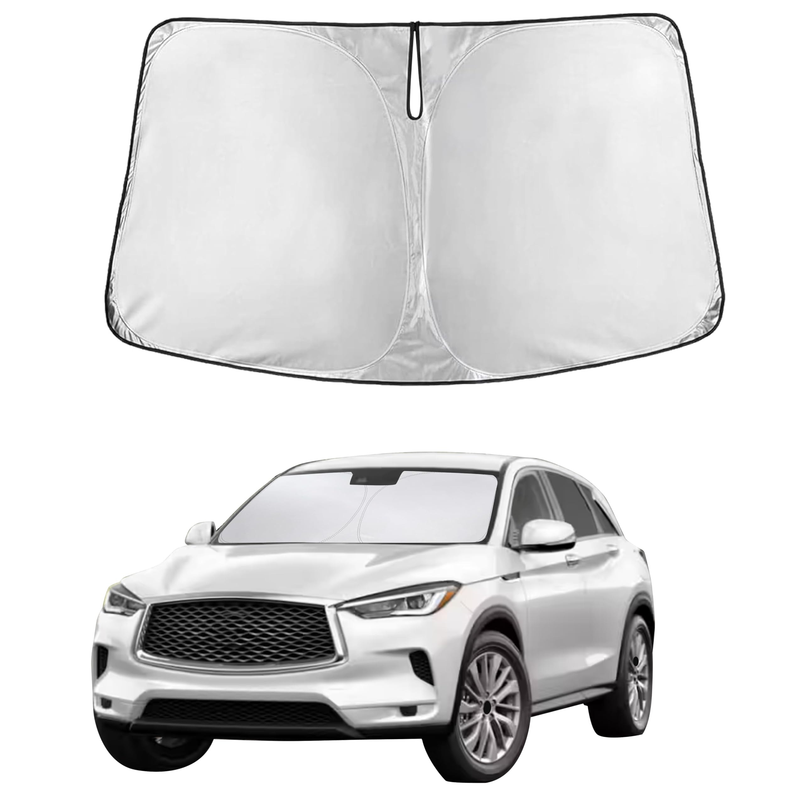 EcoNour Windshield Sunshade Compatible for Infiniti QX50 2019-2025 2026