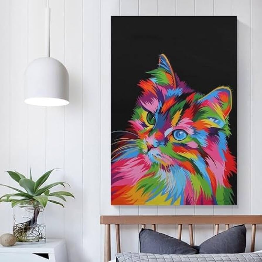 原画 アート 絵画 美術品 猫 神秘的 インテリア 壁飾り ダーク 原画 アート 絵画 美術品 猫 神秘的 インテリア 壁飾り ダーク