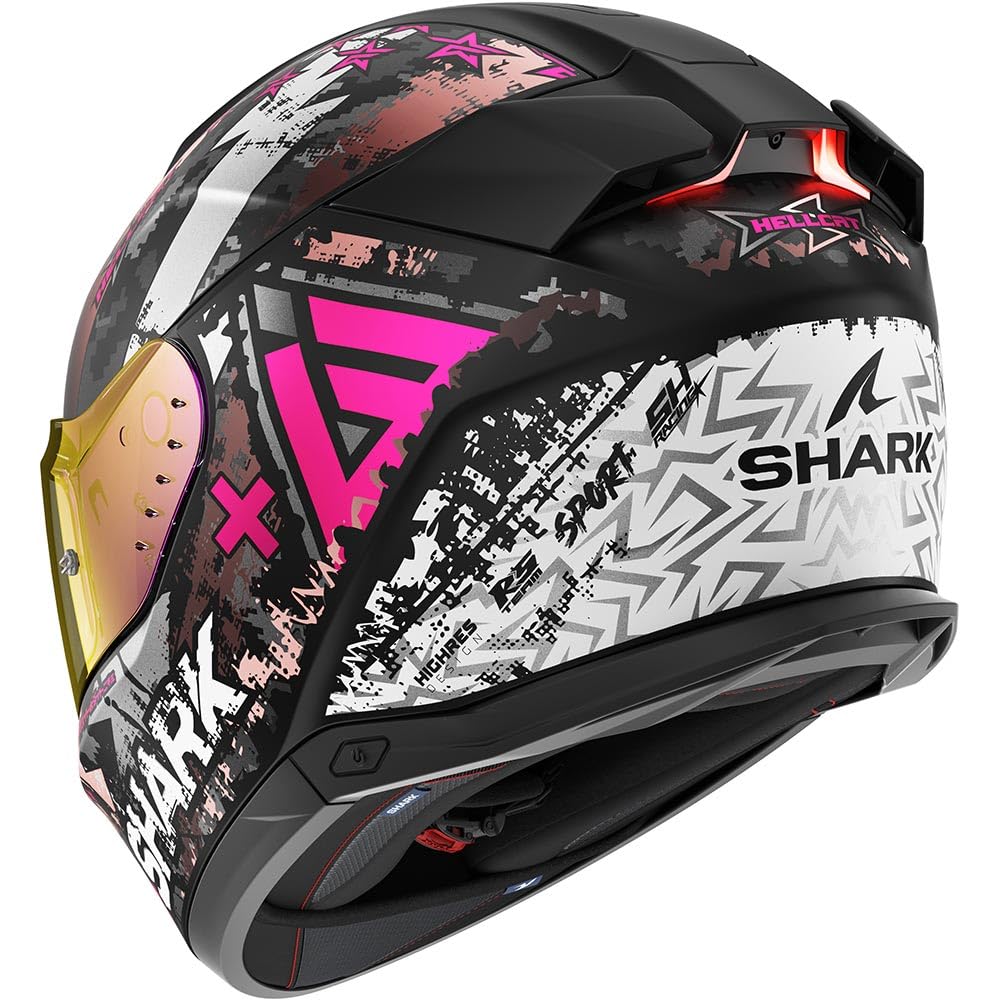 SHARK, Casque Moto intégral SKWAL i3 Hellcat Noir/Rose, S