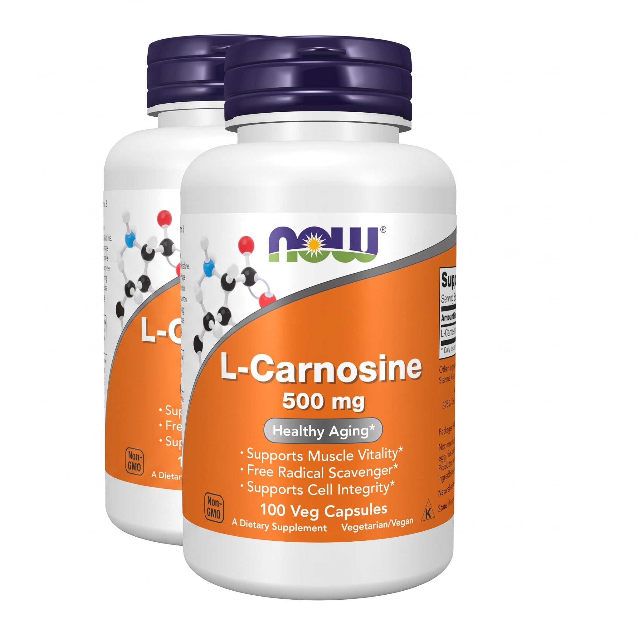 NOW Supplements, L-Carnosine 500 mg, Healthy Aging*, 100 Veg Caps — Amazon image 10