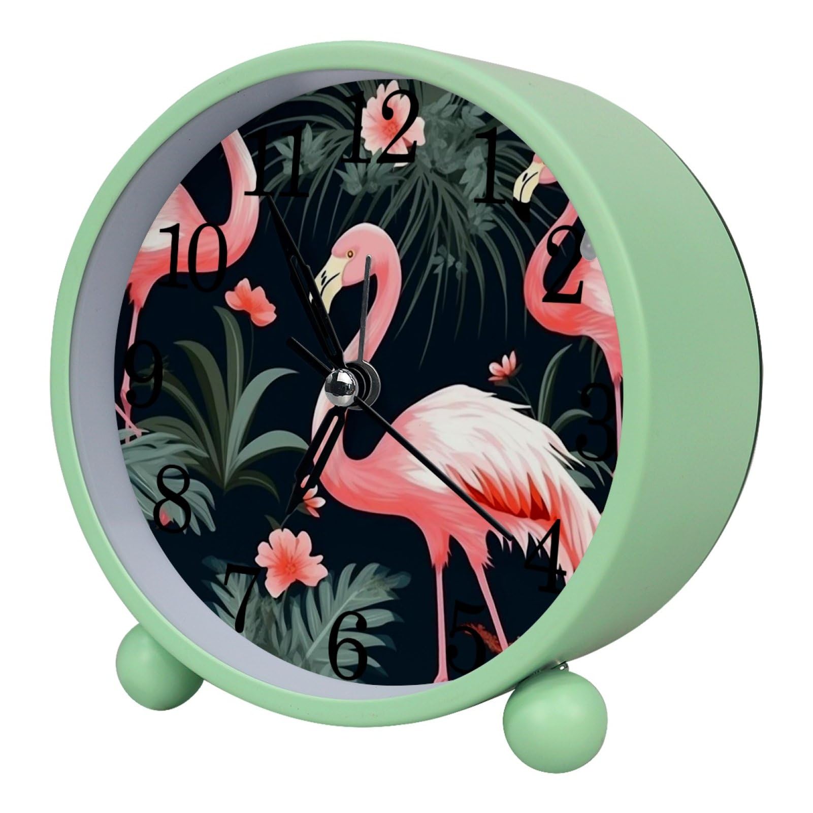 etoenbrc Battery Operated Clock Slient Plastic Table Clock Battery Operated Bedside Alarm Clock with Light for Bedroom Living Room(Color367)