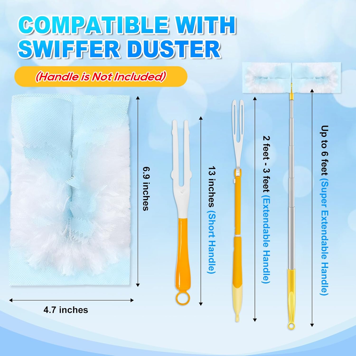 Duster Refill patible with Swiffer Hand Duster, Unscented Disposable