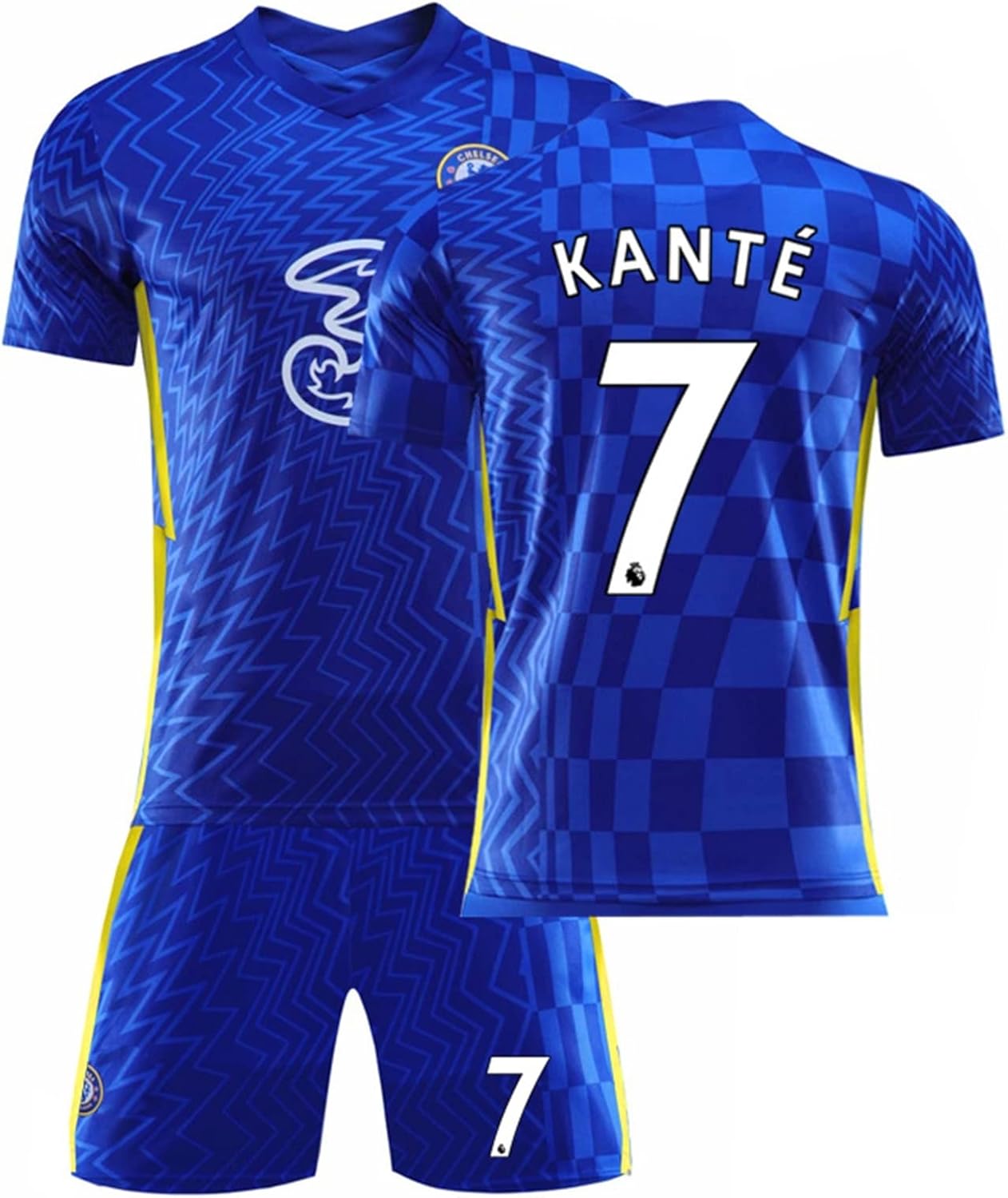 Amazon Co Jp Windg サッカーユニフォーム子供大人用 メンズ サッカー チェルシーフットボールクラブ エンゴロカンテ 背番号7 N Golo Kante 21 22チェルシーホームno 7カンテサッカーユニフォーム 上下セットジャージとソックスサッカージャージ T
