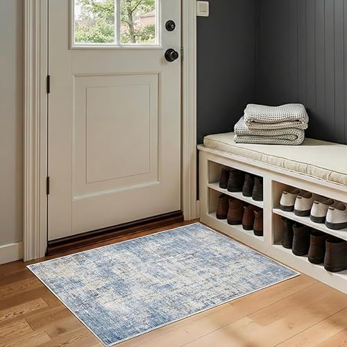 Miniatura 59 de Alfombra de área lavable de 5 x 7 pies para sala de estar, alfombra grande abstracta para comedor, dormitorio, alfombra antideslizante de 5 x 7