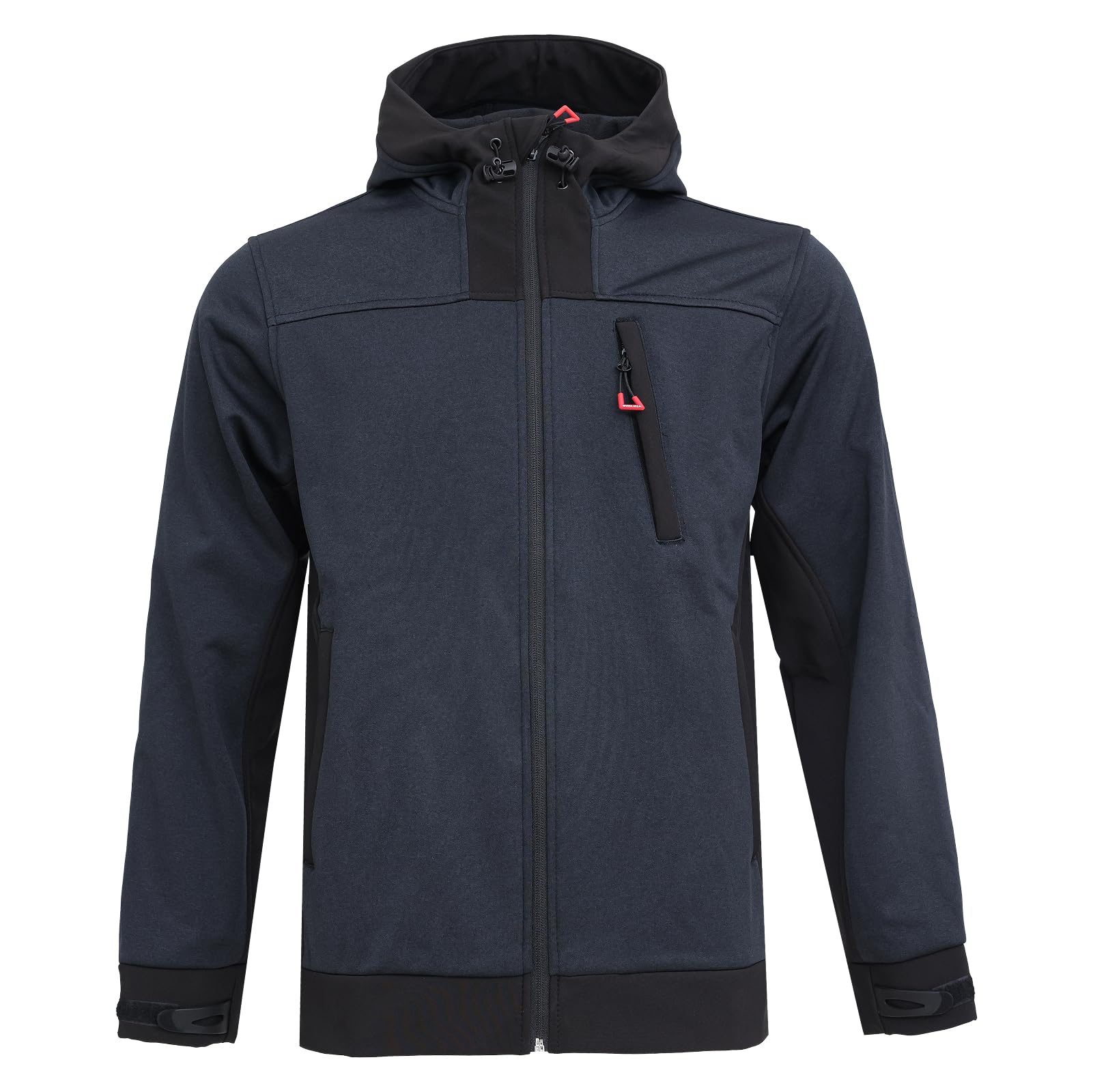 WORK IDEA Giacca in pile da uomo, calda e morbida, con chiusura lampo, traspirante, leggera, isolante dal freddo