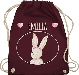Geschenk mit Namen personalisiert by Shirtracer - Turnbeutel Rucksack personalisiert - Ostergeschenke Ostern - Osterhase -...
