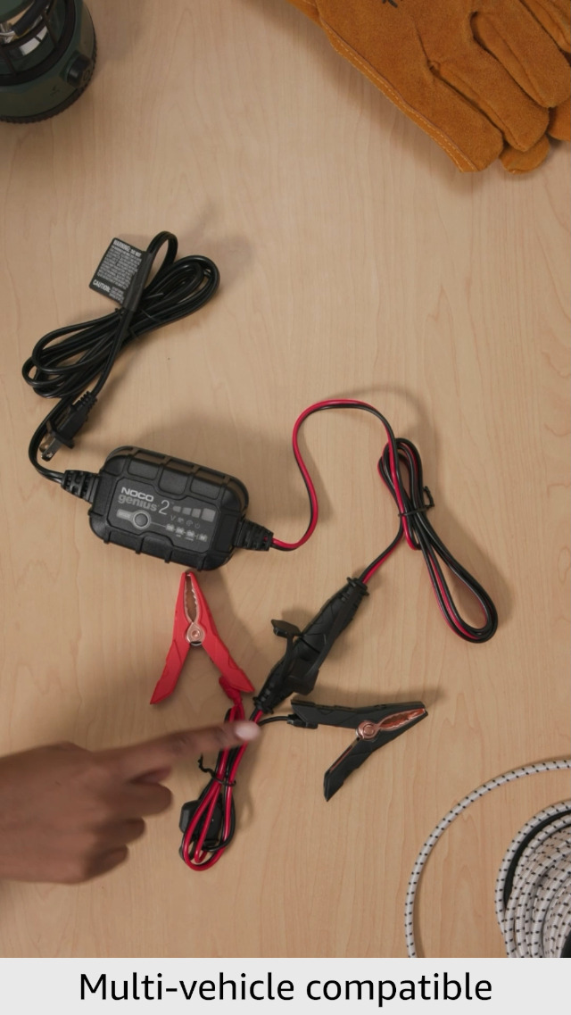 NOCO GENIUS2: 2A 6V/12V Smart Battery Charger – Automatic