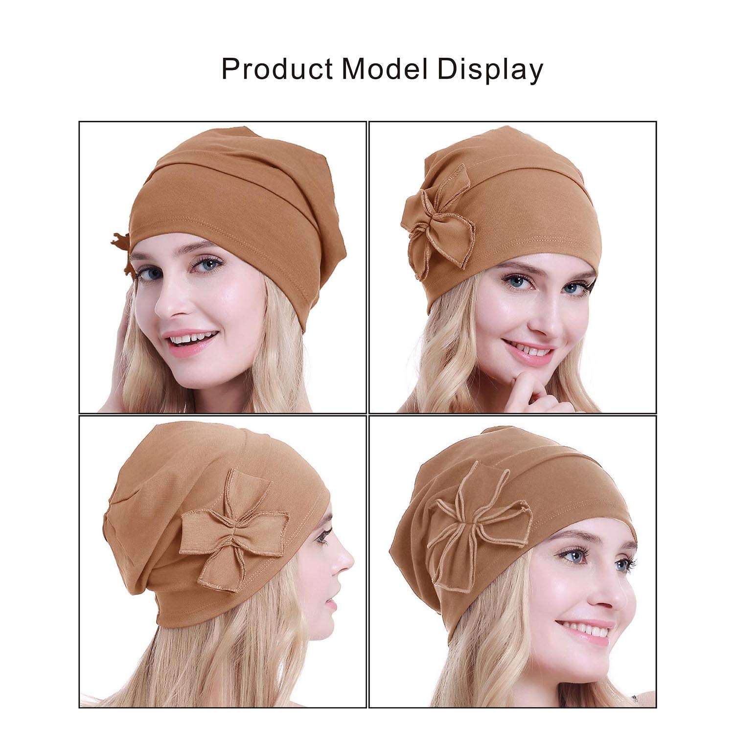 osvyo Bamboo Chemo Headscarf for Women Hair Loss – Cancer Slip On Headwear Turbans Sealed Packaging