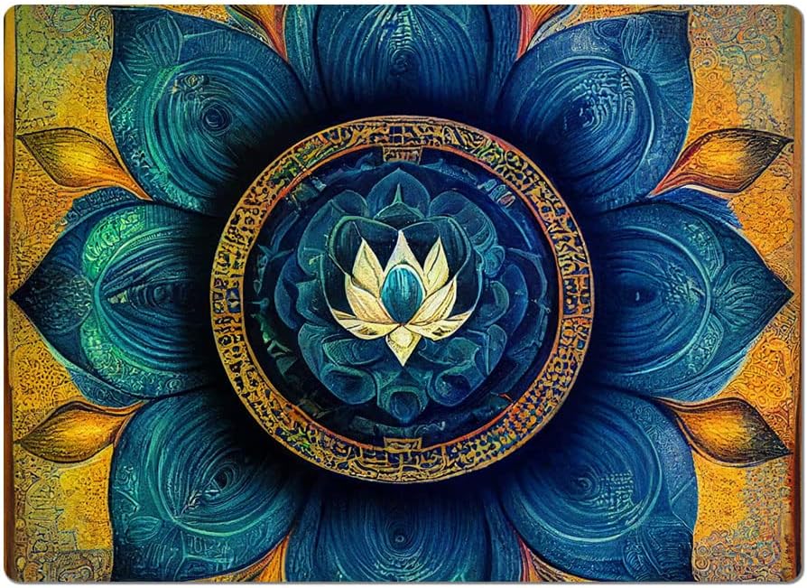 Lotus Mandala Car Magnet 2 PCS - Printed Car Magnet - Beautiful Sticker