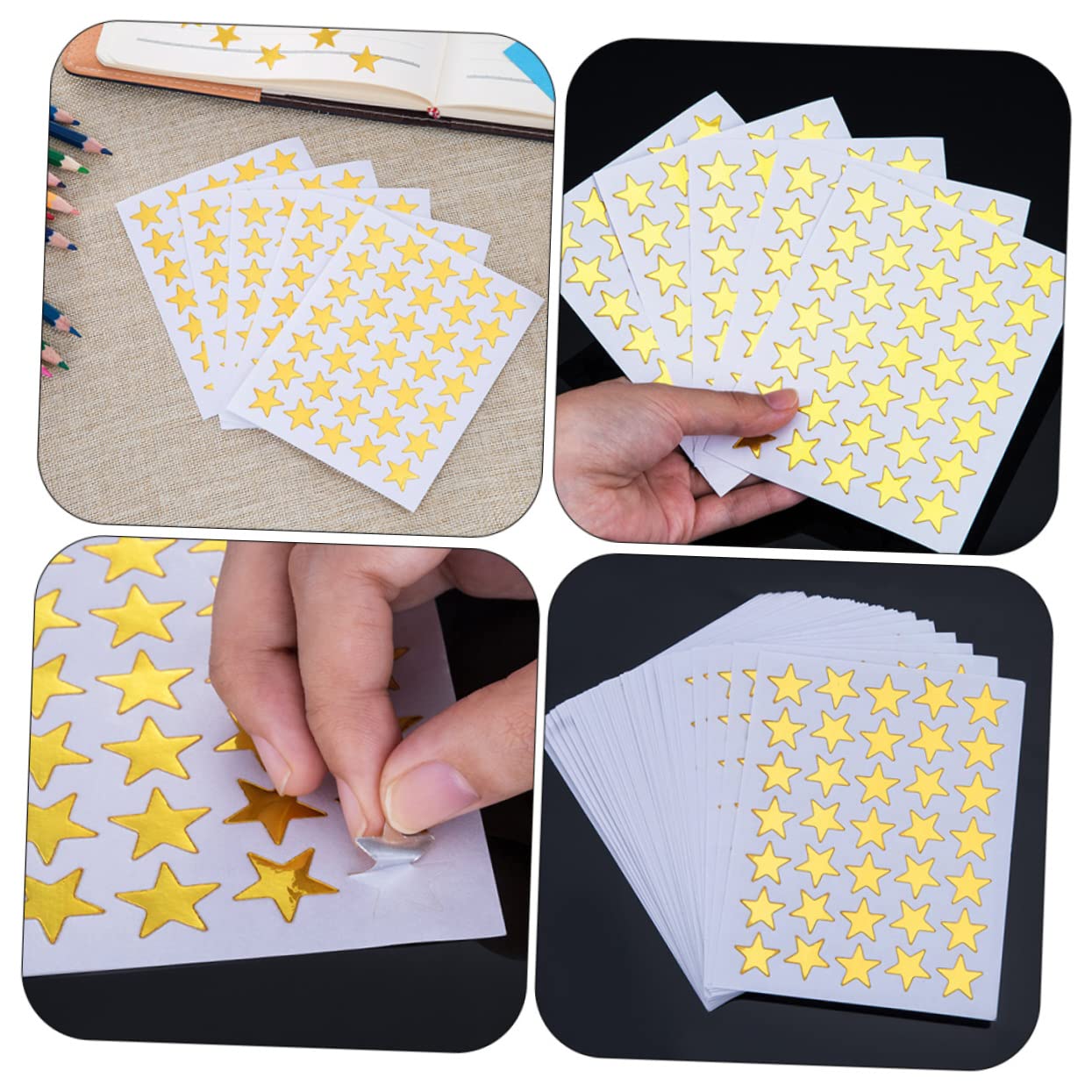 TEHAUX 4sets Adesivi Premia Per Stickers Decorativi Pvc Per Insegnanti e Genitori Per Scrapbooking e Attività Creative