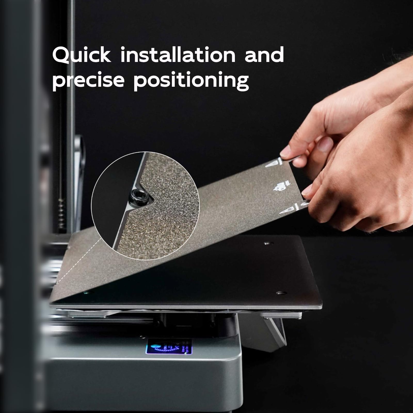 Dwustronna płyta konstrukcyjna z PEI do drukarki 3D Ender 3 / Ender 3 V3 KE/Emder 3 V3 SE/K1/K1C, 235 x 235 mm, odporna na wysokie temperatury, wyjmowana platforma ze stali sprężynowej
