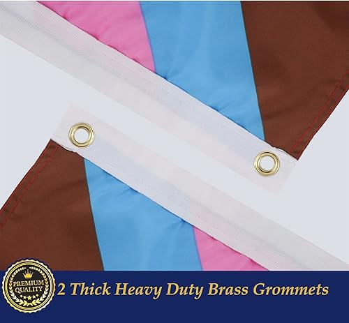 Miniatura 4 de TOPFLAGS Bandera del orgullo al aire libre Progress Pride Banderas 3x5 Gay Bisexual LGBTQ+ Rainbow Banner Resistente a la decoloración