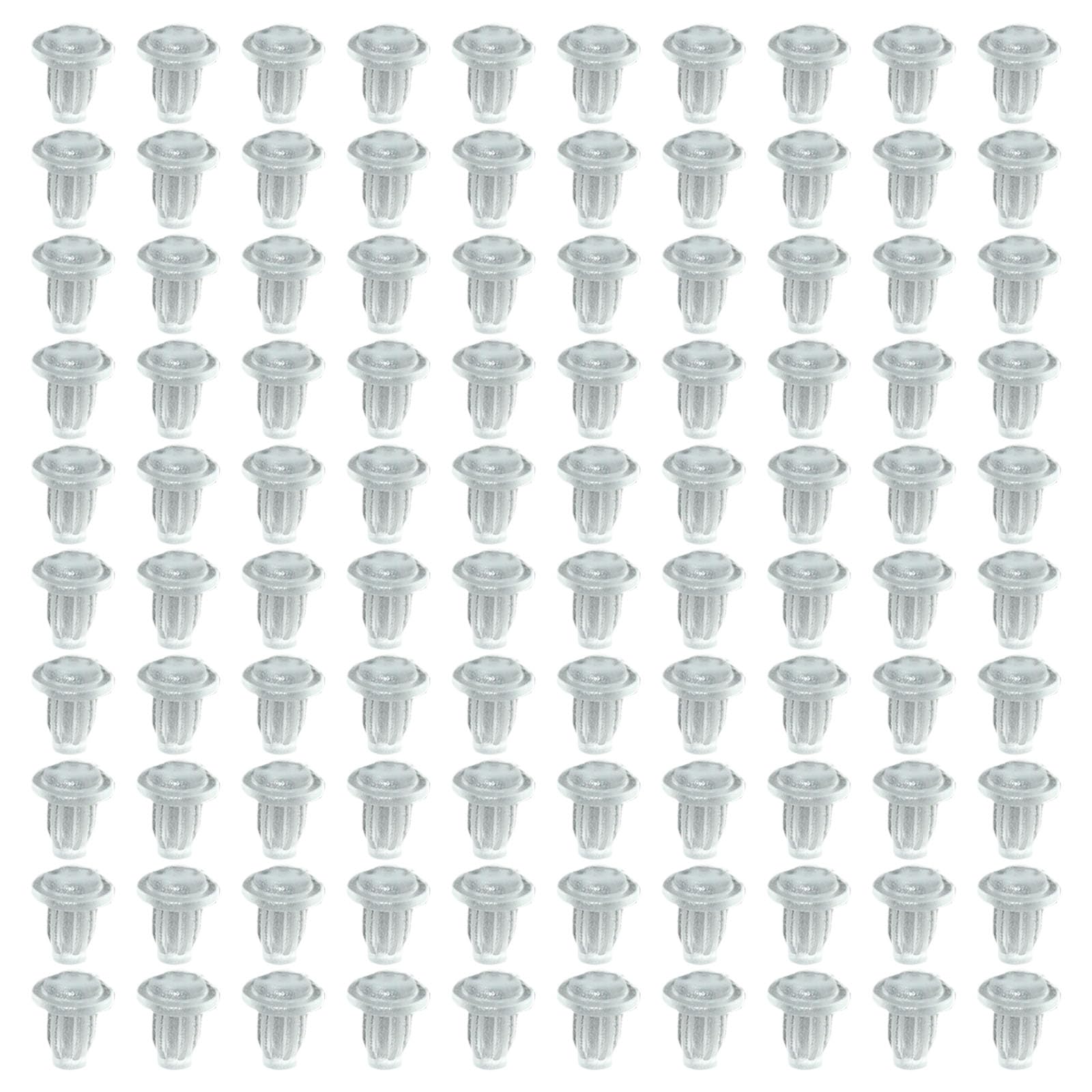 100Pcs Silicone Cabinet Door Bumper Cushion Silicone Hole Plugs NonSlip Bumper Feet Pad Cabinet Door Grippers Table Furniture Embedded