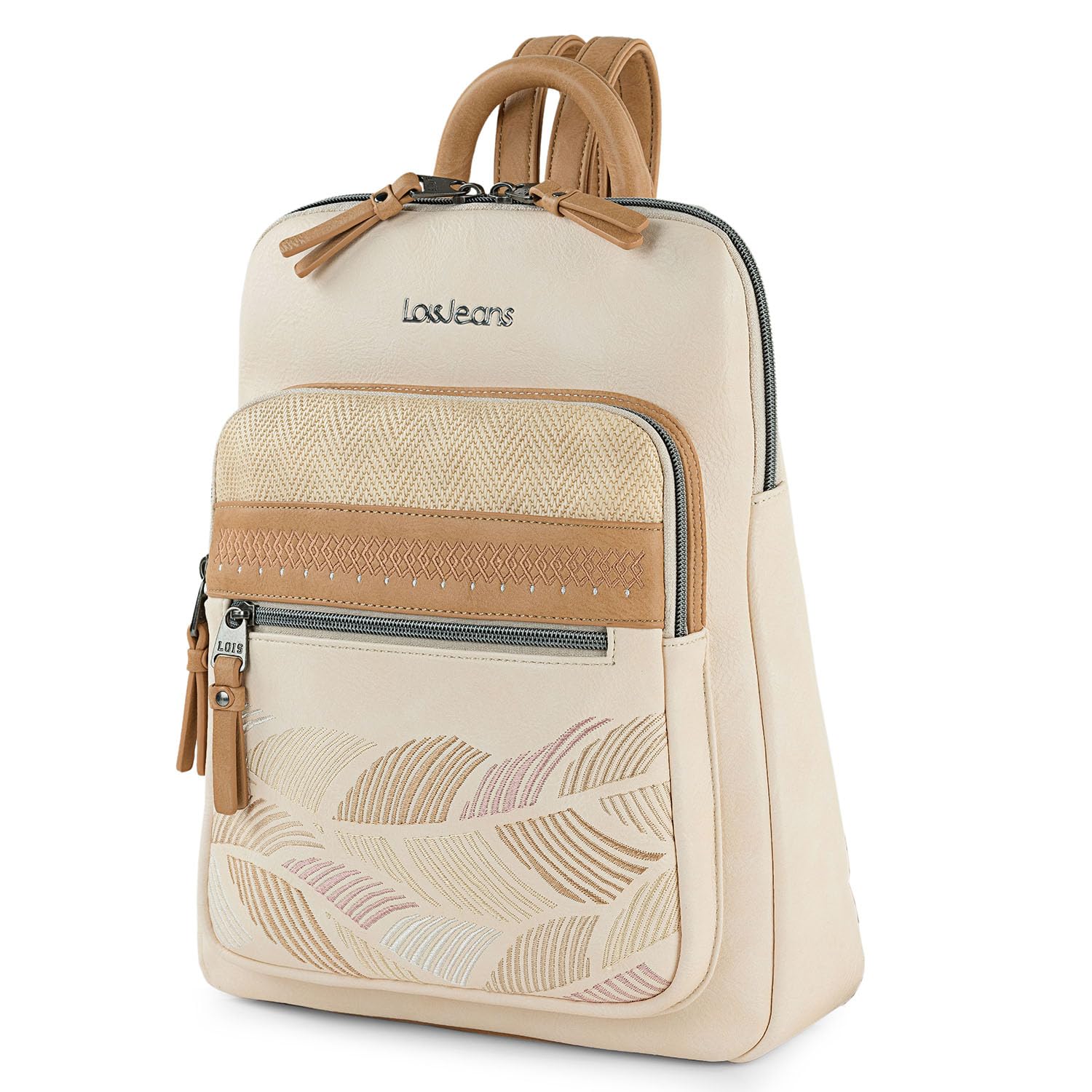 Lois - Bolso Mochila Mujer Elegante Tipo Casual Moderna Para Vestir Mochilas Mujer Estilo Urbano Mochila Negra Mujer Pequeña Ideal Para Uso Diario