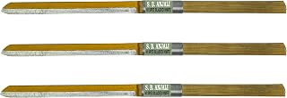 S.B. ANJALI SHALU BHAI Original High Speed Blade Wooden Handle Knife - Sharp Edge Multipurpose Kitchen Cooking Tool 3Pcs Set Price In India