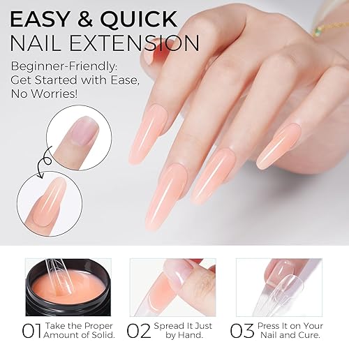 Miniatura 6 de TOMICCA Gel duro 3D para arte de uñas, gel constructor sólido para uñas, 1.76 oz, gel de escultura de uñas 3D, gel para esculpir uñas, no pegajoso,