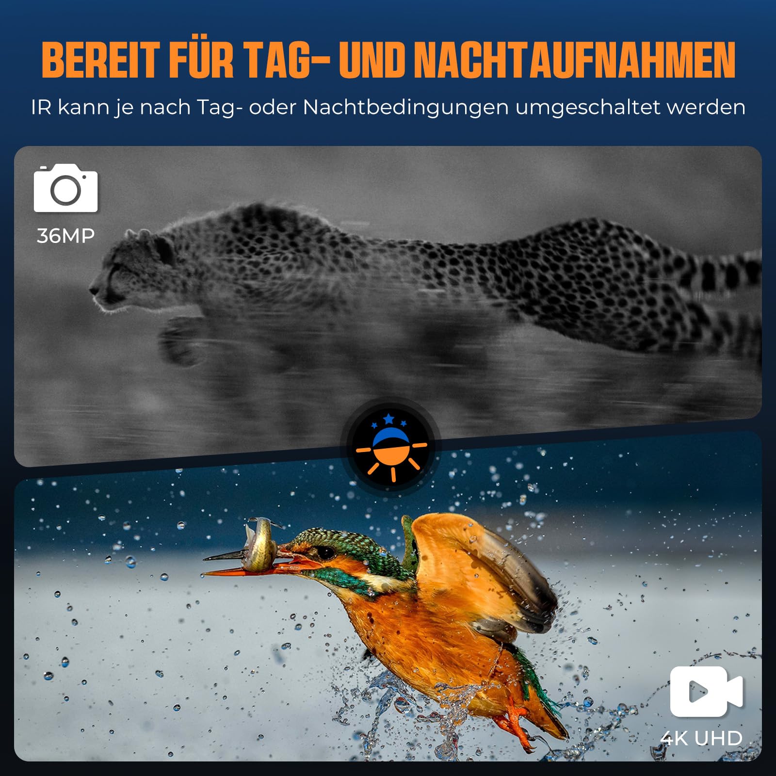 Nachtsichtgerät, CIGMAN 400M 3" HD-Display Infrarot-Fernglas Nachtsicht, 5000mAh Wiederaufladbares Wärmebild-Fernglas, f/1.4 HD-Kamera, 8X Digitalzoom für Jagd, Camping, Beobachtung