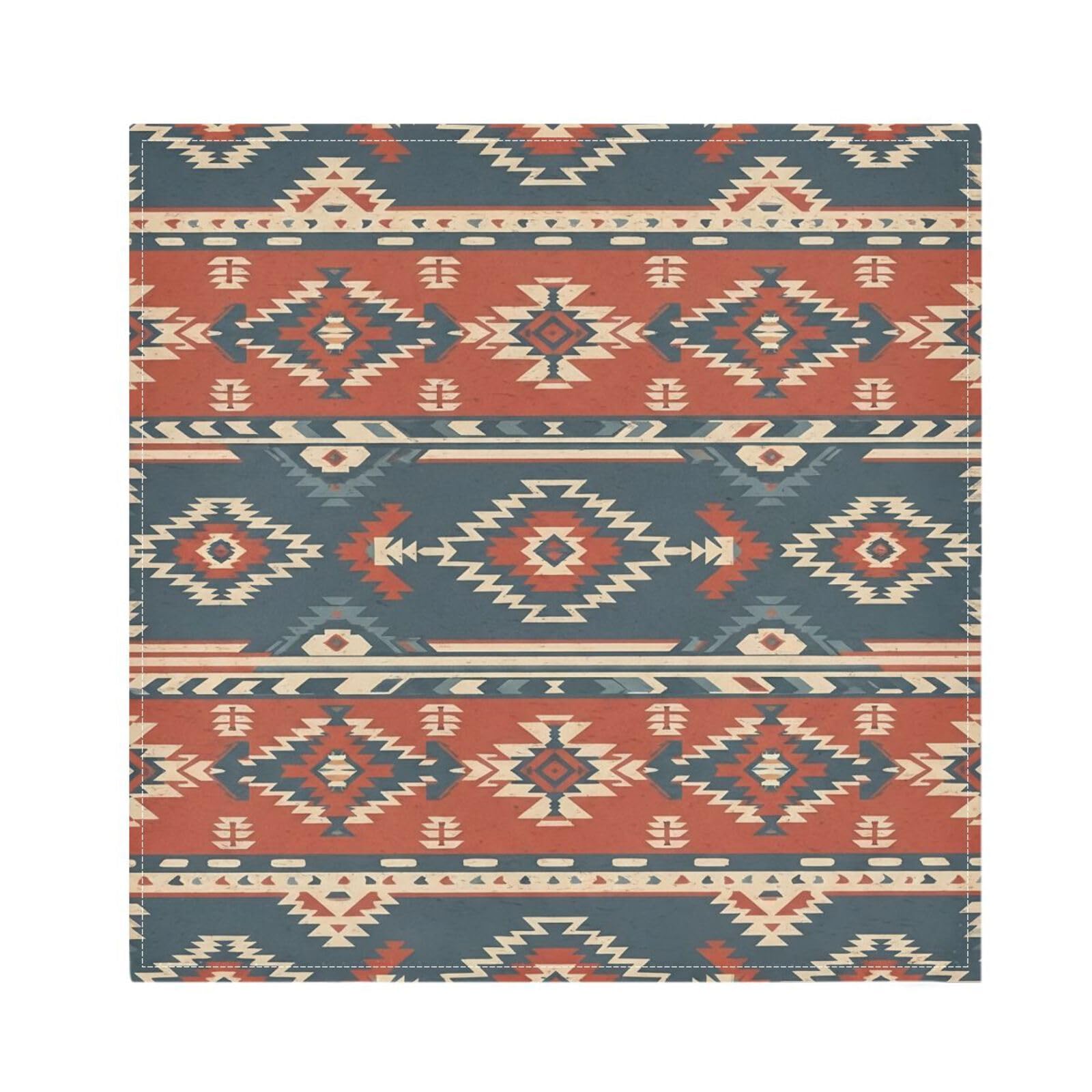 Ttgoth Aztec Cloth Napkin Set of 4 Washable & Reusable Dinner Napkins for Dining Table, Banquets, Wedding, Party, 50x50 cm