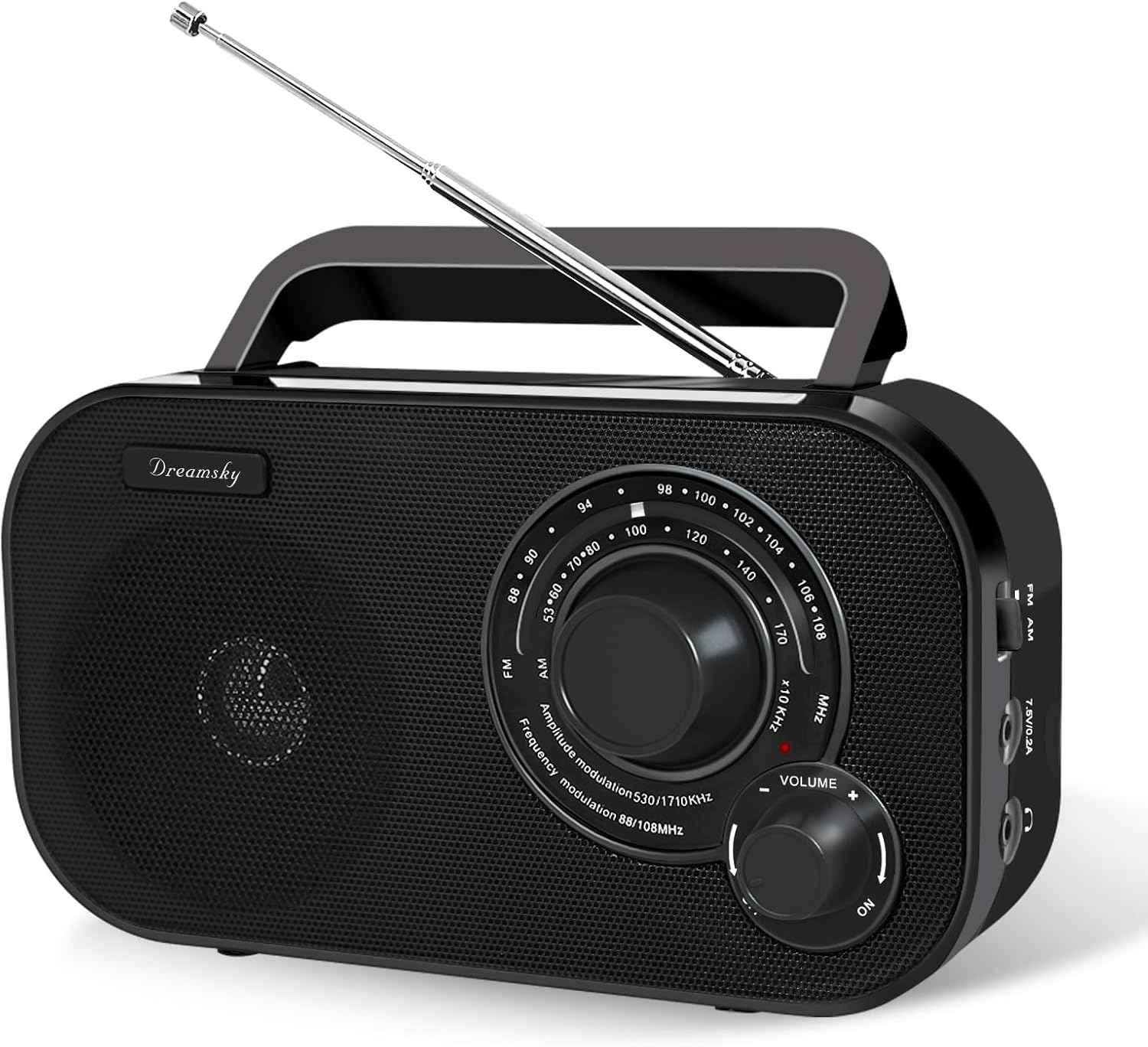 DreamSky DS216 AM/FM Portable Radio front view