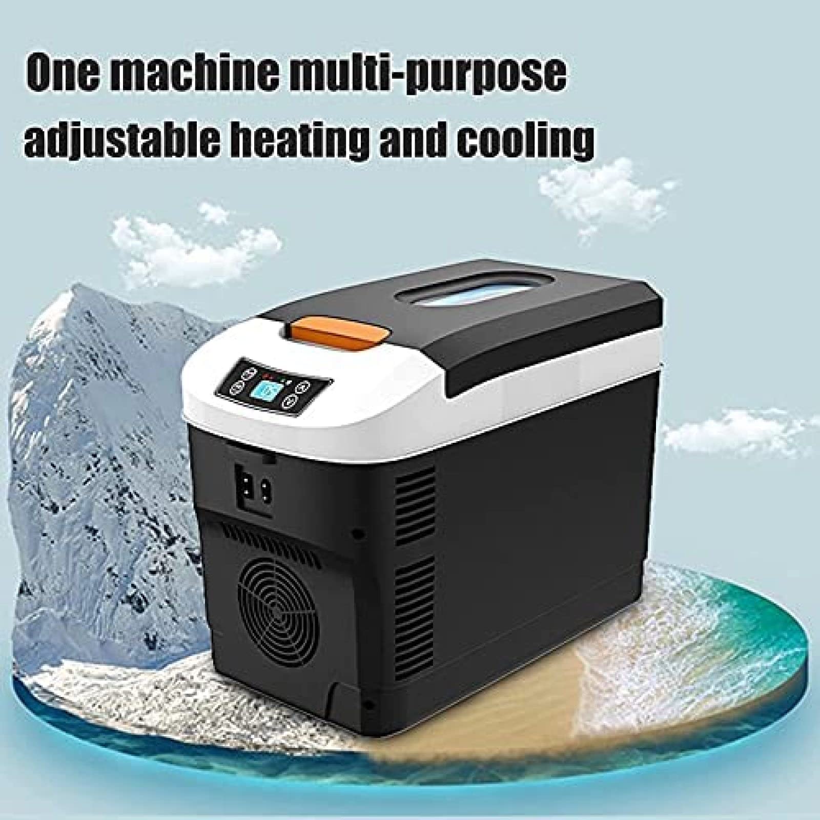 Enfriador/congelador de compresor eléctrico portátil de 12v / 24v / 220v para enfriamiento de Autocaravana, Barco, Aprox. 20 ° C por Debajo de la Temperatura Ambiente