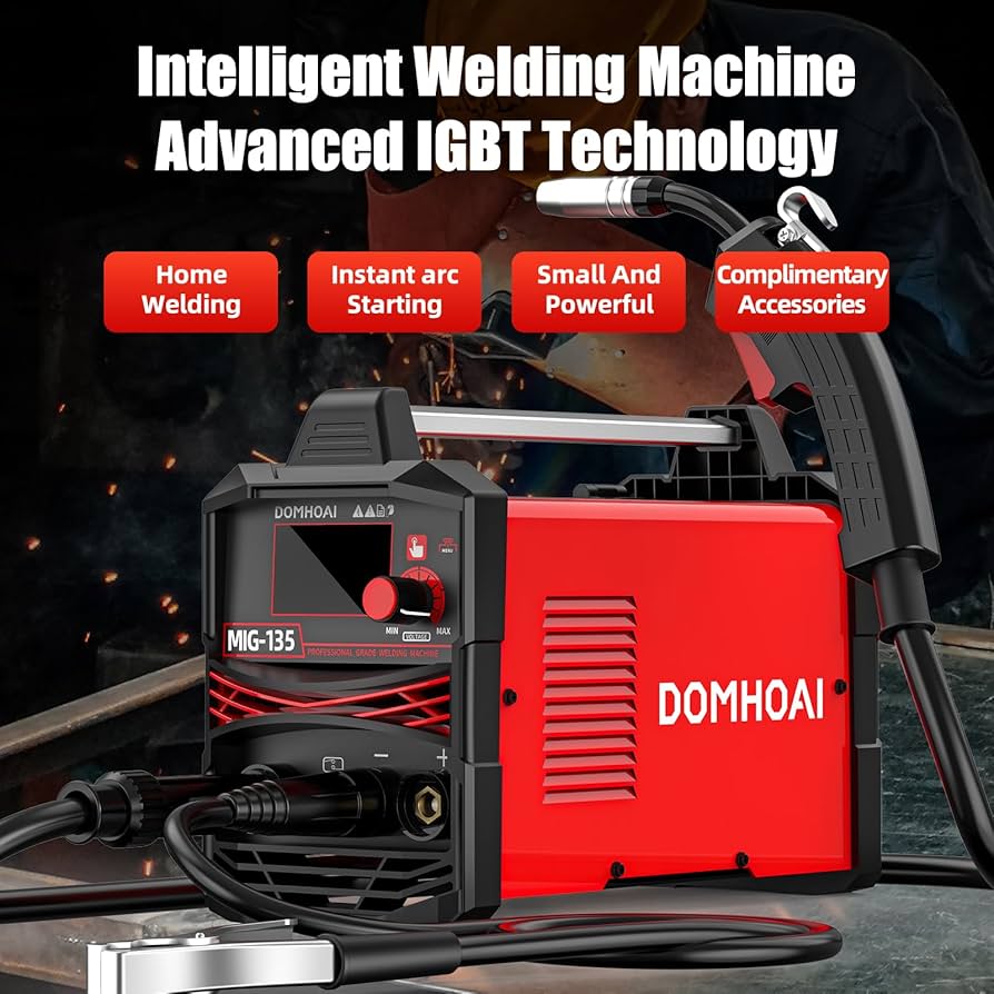 MIG Welder 110V, 135A Flux Core MIG Welder/Lift TIG/Stick 3