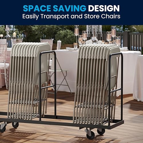 Miniatura 4 de Flash Furniture Hercules Series - Sillas plegables de plástico para fiestas y bodas, asientos apilables para eventos comerciales, juego de 10, color