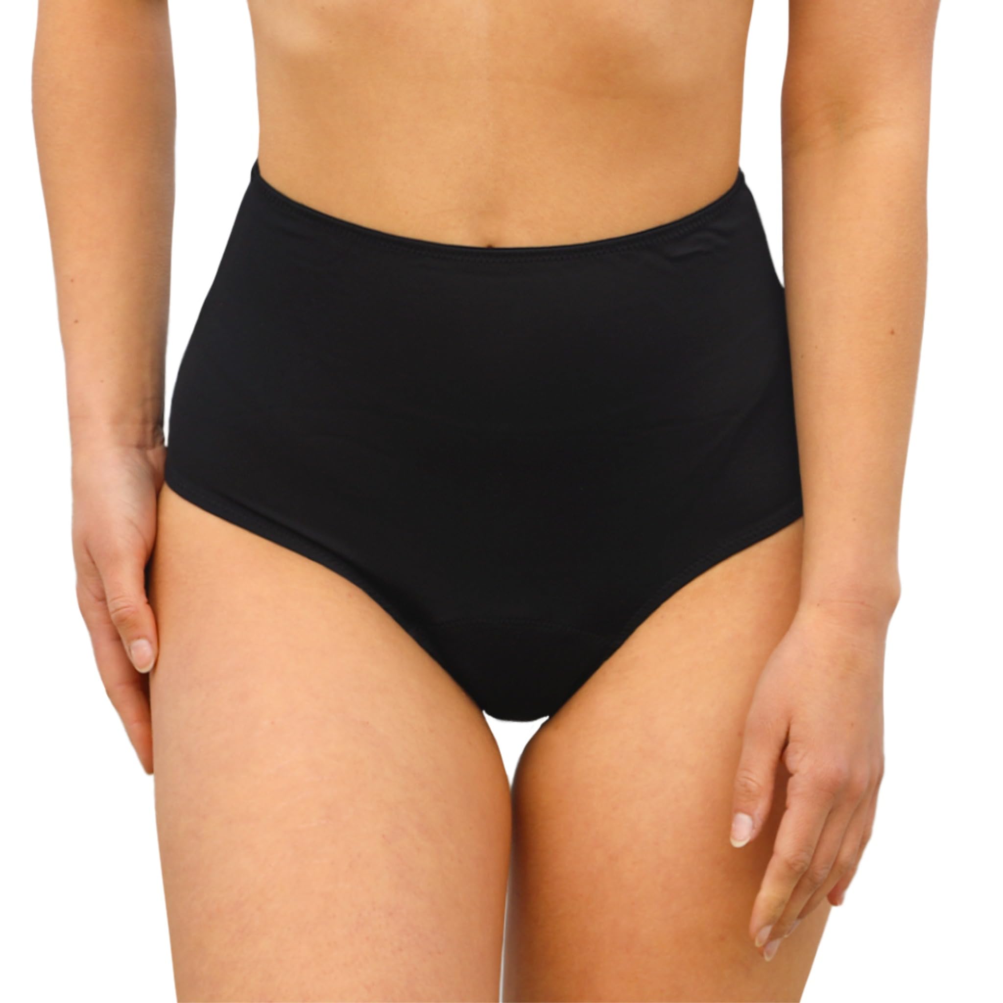 MYLILY Bas de Maillot de Bain Menstruel Taille Haute Effet Ventre Plat pour Femmes & Filles | Piscine & Mer | 3-4 Tampons, Anti-Fuite, Neutre Odeur, Oeko-TEX