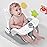 BabyBond Baby Bath Seat with Sitting & Lying 2 Modes, 3-Speed Adjustment, Powerful Suction Cups, Infant Bathtub Chair with Soft and Comfortable Towel, Folding and Hanging