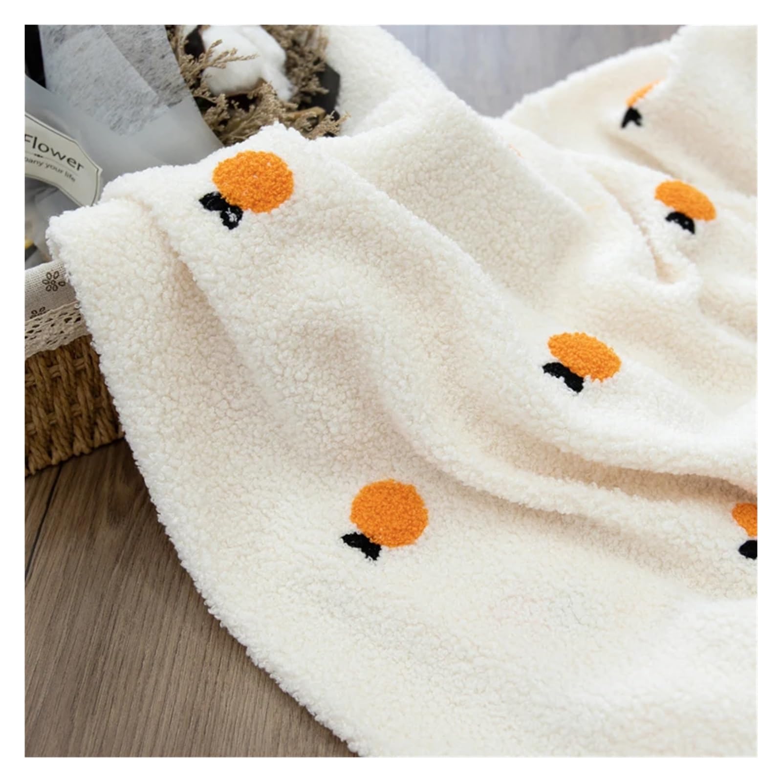 Tejido de forro polar de punto Tela polar, tela bordada, de grano pequeño for ropa, artesanal hecha a mano(160cmx100cm)