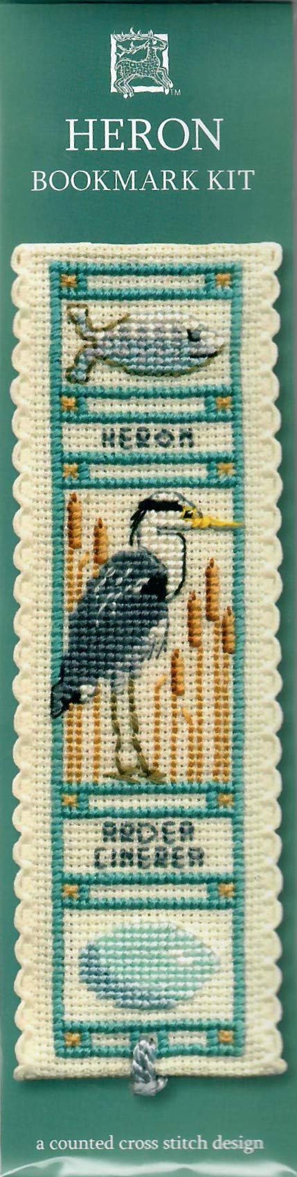 Heron Bookmark Cross Stitch Kit (Textile Heritage)