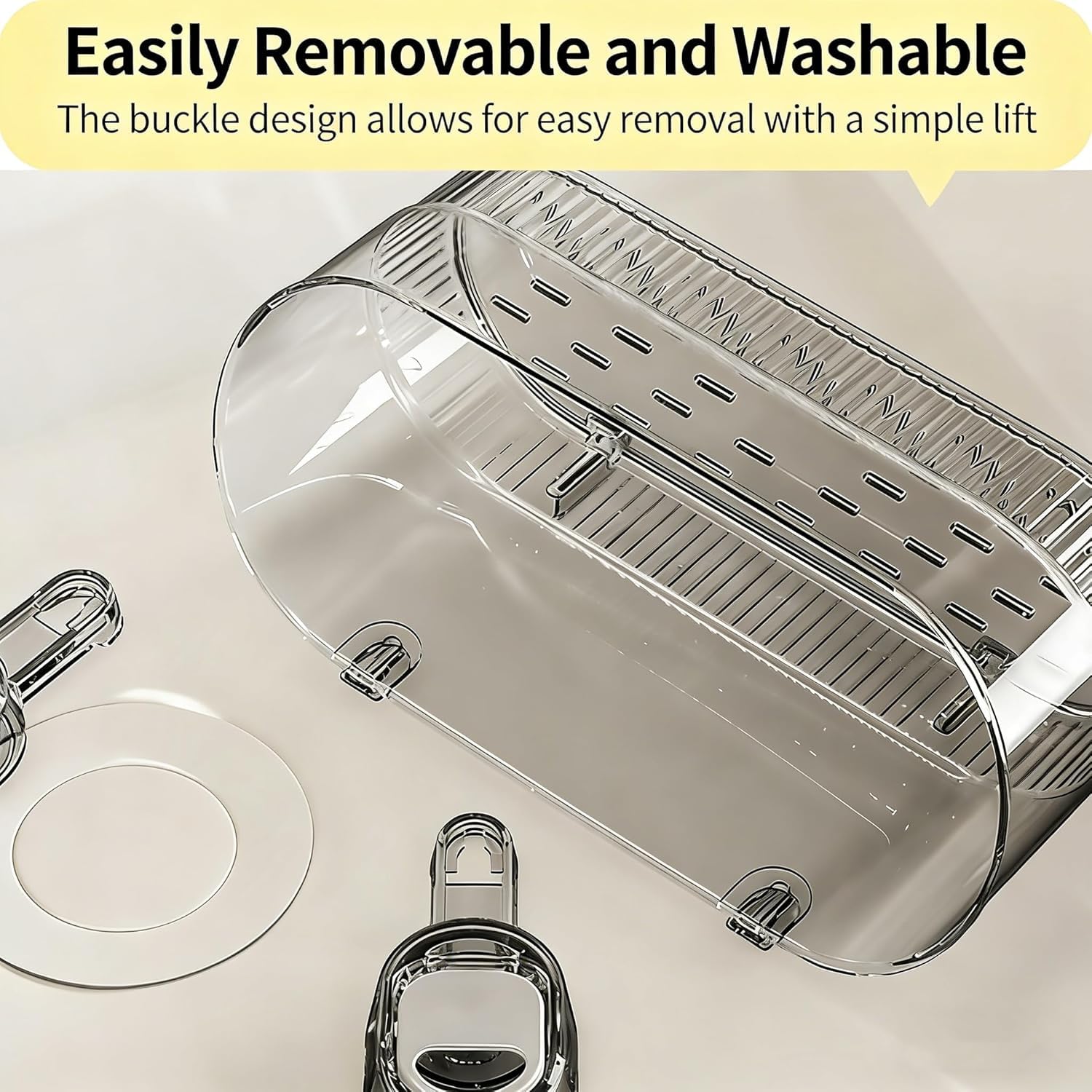 Große, Bohrfreie Aufbewahrungsbox Für Badezimmer – Starker Saugnapf-abtropfkorb Mit Abflusslöchern Für Dusche Und Küche – Platzsparend, Langlebig, Einfache Montage 2pcs-A